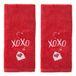 SKL Home by Saturday Knight Ltd. Valentijnsdag XOXO Handdoekenset, Rood 2 Pack