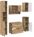 vidaXL Badkamermeubel Set 5-delig Artisan Eiken 35 x 30 x 192 cm