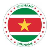 Bellatio Decorations Bierviltjes Suriname - 50x stuks - landenthema - versiering - onderzetter