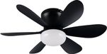 RL LIVE YOUR LIGHT REALITY LUND - Plafondventilator - Zwart mat - 53 cm