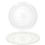 Plasticforte assiettes à gâteau incassables - 6x - plastique - style cristal - transparent - 15 cm