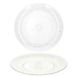 Plasticforte onbreekbare taart/gebakbordjes - 6x - kunststof - kristal stijl - transparant - 15 cm