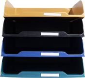 Exacompta Set 4 brievenbakken Combi Styli Neo Deco - Geassorteerd