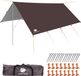 Unyqoos® Anyoo Ripstop Abri de pluie Hamac de plage Pare-soleil Protection légère et imperméable pour le camping et la randonnée