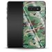 caseable Samsung Galaxy S10e Luxe Glazen Telefoonhoes - Green and Brown Camo
