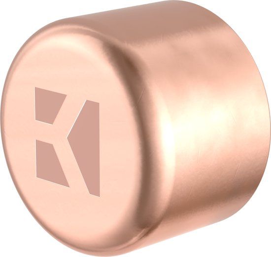 KIRCHHOFF CU eindkap, blanco, 18 mm, 1 mof
