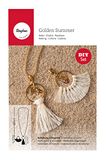 Rayher Knutselpakket ketting "Golden Summer", 1 ketting, goud, 60 cm, met 2 hangers om te knutselen, doe-het-zelf ketting, halsketting, 15399000