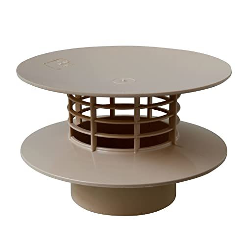 La Ventilazione ES100S Statische trekker voor ventilatiezuilen, zandkleuren, Ø 100 mm