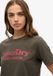 Superdry Venue metallic T-shirt met relaxte pasvorm Dames Vintage Black