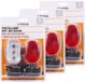 Benson Lampes de vélo - 3x jeu complet - LED - blanc/rouge - piles incluses