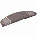 vidaXL Zelfklevende trapmatten 15 st 65 x 21 x 4 cm non-slip bruin
