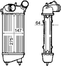 MAHLE CI 309 000P luchtkoeler