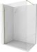 Mexen Kioto-X paroi de douche Walk-in 50 x 200 cm, transparent 10 mm, or