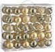 Mica Decorations Boules de Noël - 60 Pièces - Ø7 cm - Incassable - Champagne