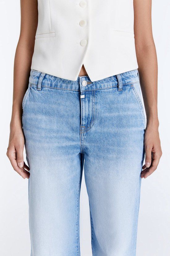 Cup of Joe Denim Maxine Wide Leg Jeans - Lichtblauw