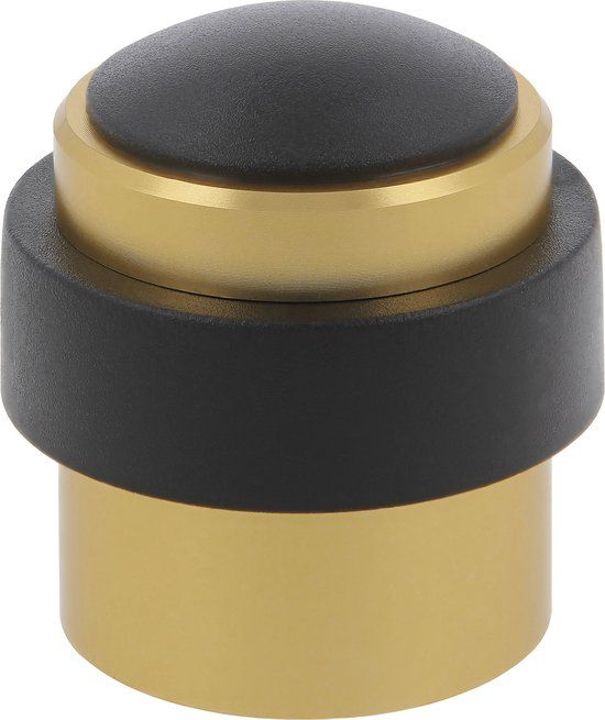 AMIG Deurstopper/deurbuffer - 1x - D30mm - inclusief schroeven - goud
