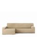 Eysa Bi-elastische bankhoes voor chaise longue, met lange mouw, linkerkant links, kleur beige design Harlem