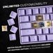 GK61 HK GAMING GK61 Mechanisch gamingtoetsenbord - 61 toetsen Meerkleurig RGB-verlicht LED-achtergrondverlichting Bedraad Programmeerbaar voor pc/Mac-gamer (Gateron optisch bruin, lavendel)