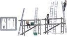 Busch 79902 H0 Actieset timmerlieden met steigers figuren Bouwpakket