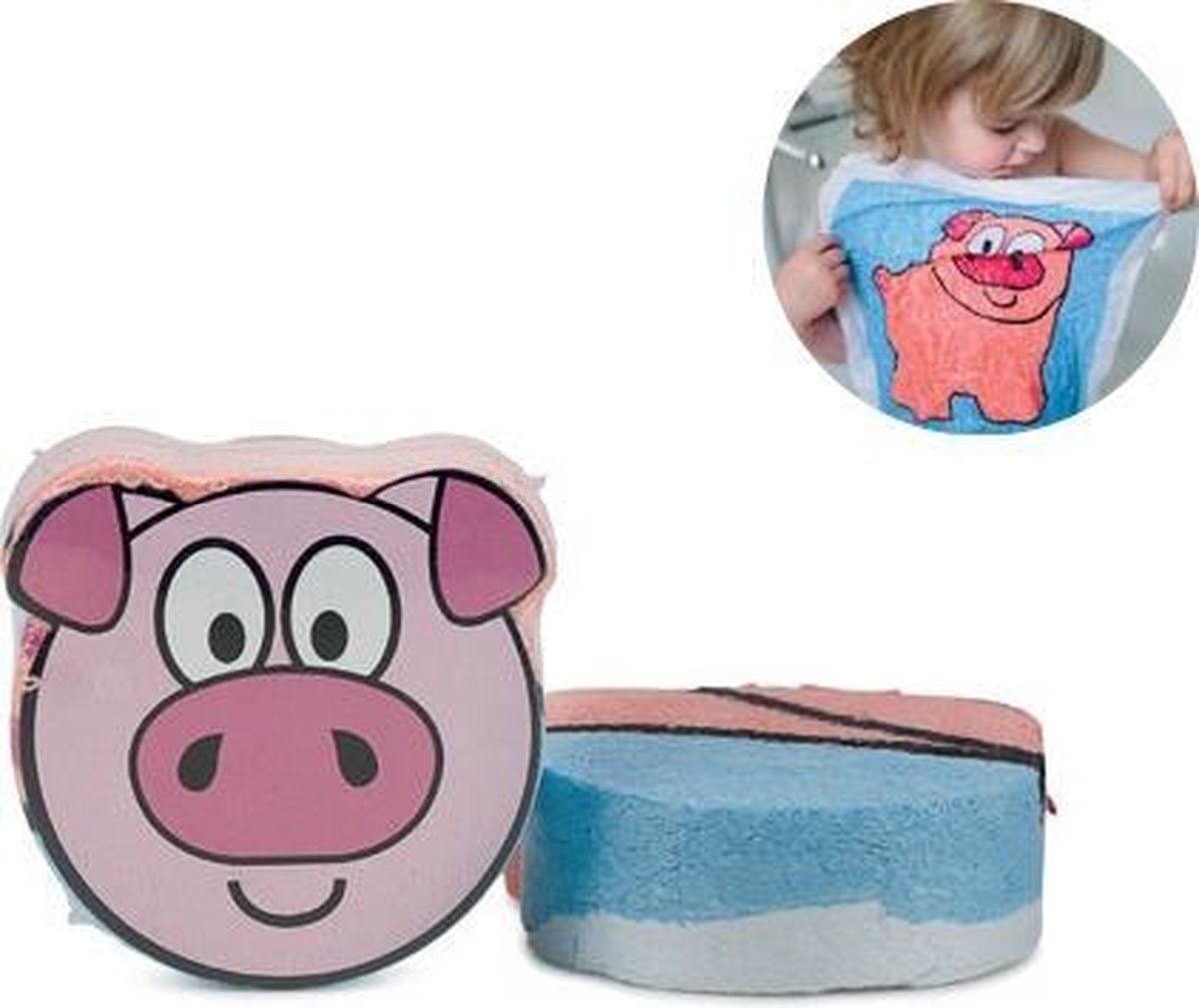 Isabelle Laurier MAGISCH HANDDOEKJE VARKEN - 30x30cm - Katoen