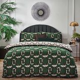 furn. Avalon Dekbedovertrek Set - Tweepersoons - Groen
