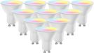 Fonkel Smart GU10 Zigbee lamp 5W - RGB + CCT (warm & koel wit) Set 10x