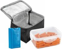 Bellatio Design Lunchtas / koeltas set - 3-delig - zwart