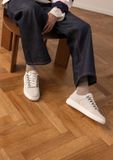 Manfield Heren Off white nubuck sneakers Maat 47