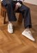Manfield Heren Off white nubuck sneakers Maat 47