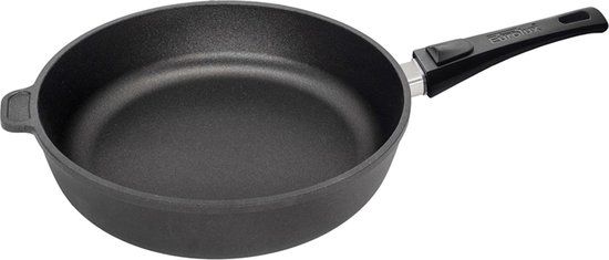 Eurolux Hapjespan - Ø 26 cm - Zwart - Afneembare Steel - Geschikt voor alle Warmtebronnen