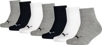 Puma KIDS Quarter Socks sneakermaat 23 - 42 voor meisjes en jongens 7 paar
