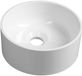 Sapho - Lavabo en applique, diamètre 25 cm, sans trop-plein, blanc SA250