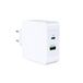 PRENDELUZ Dual USB-C PD en USB QC3.0 48 W wandlader wit