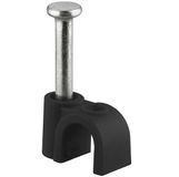 Goobay kabelklemmen met spijker | max. 4mm | 100 stuks | zwart