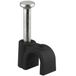 Goobay kabelklemmen met spijker | max. 4mm | 100 stuks | zwart