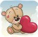 Diamantmozaïek set teddybeer 30x30 cm