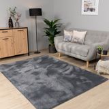 Paco Home Vloerkleed Woonkamer Laagpolig Wasbaar In Wasmachine Eenkleurig Zacht 80x150 cm