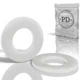 Creativ-Discount & Party-Discount Rhein-Ruh PD® Kunststof Sluitringen M27 (DIN 125 Form A/ISO 7089) | PA Nylon Polyamide Met Kleine Buitendiameter | 10 Stuks