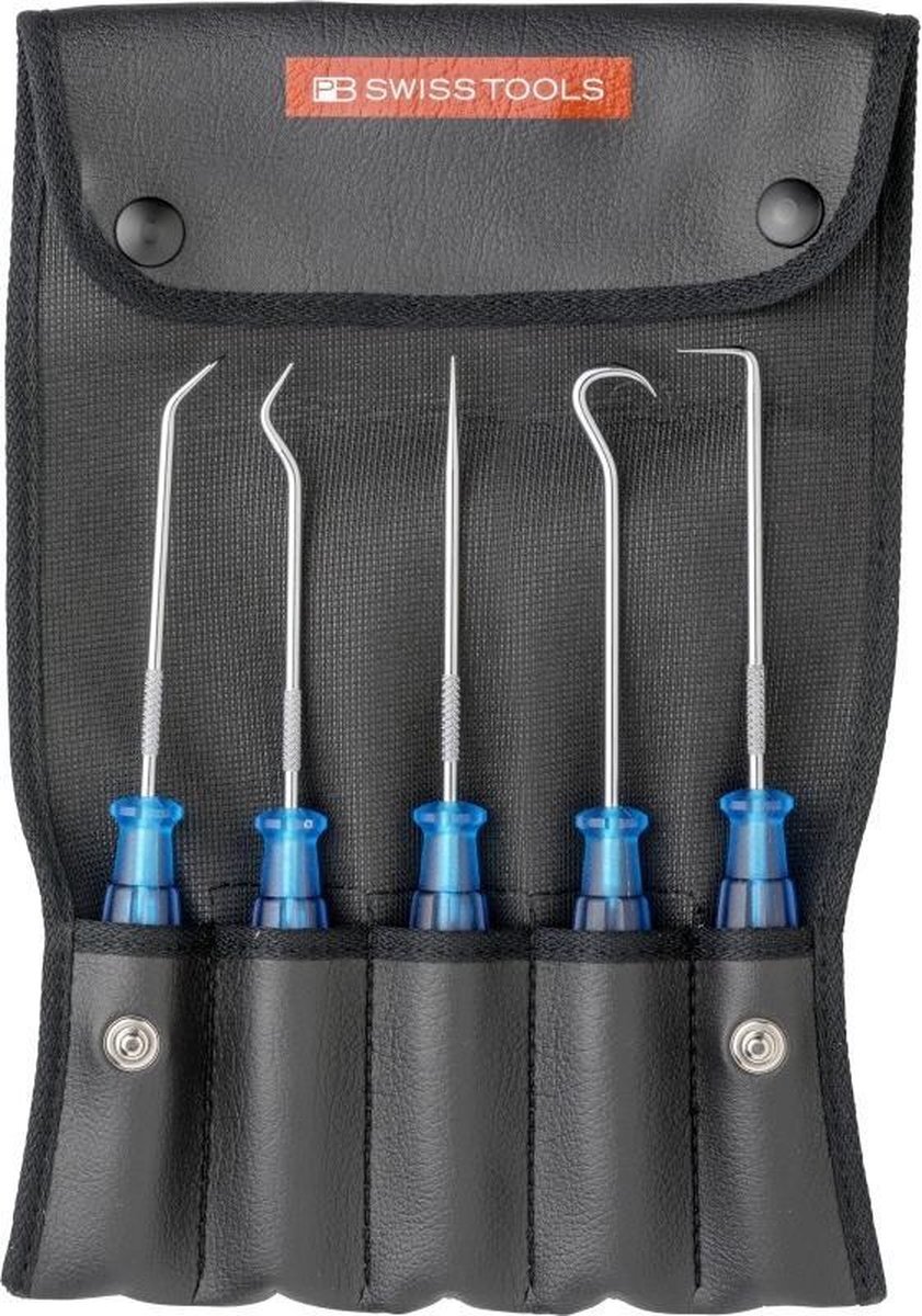 PB Swiss Tools Set met vijf pakgereedschappen (pick-tools) in etui