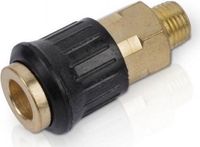 Powerplus Compressor koppelingen - Universele vrouwelijke buitendraad - Mannelijke schroefdraad 1/4" - 2 stuks