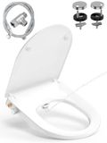 YEAUPE PRO WC-Bril D-Vorm met Bidet & Softclosemechanism