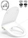 YEAUPE PRO WC-Bril D-Vorm met Bidet & Softclosemechanism