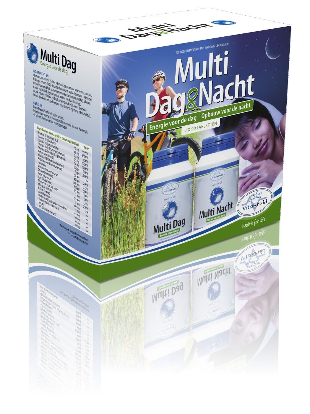 Vitakruid Multi Dag & Nacht - 2 x 90 Tabletten