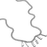 Diesel DX1494040 Herenketting - Roestvrij staal - Zilverkleurig