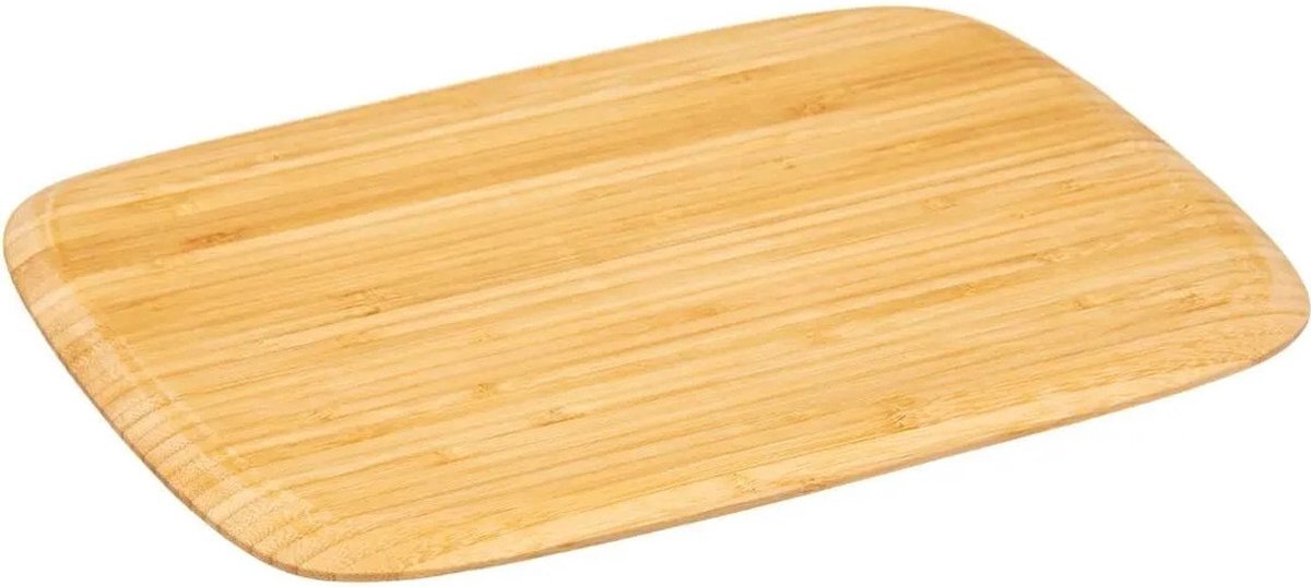 5five Snijplank rechthoek 28 x 25 cm van bamboe hout - Serveerplank - Broodplank