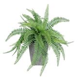 Kunstplant bosvaren in pot, grote kunstvaren, bosplant, kamerplant, groene plant, potplant, decoratieve jungle, struik