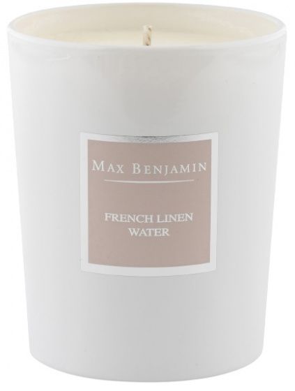 Max Benjamin geurkaars French Linen Water 6,7 x 8 cm zachtroze