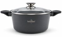 Swiss Haus® BC28B Braadpan Inductie met Deksel - Ø 28 cm / 6.0 Liter