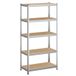 Ochama Heavy duty shelving, storage shelf, cellar rack, steel frame, 5 adjustable shelves, Silver