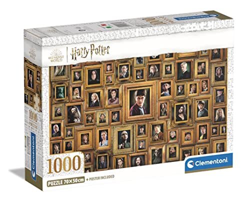 Clementoni - Harry Potter Impossible Potter-1000 stukjes voor volwassenen, moeilijke puzzel, onmogelijk, Made in Italy, meerkleurig, 39786